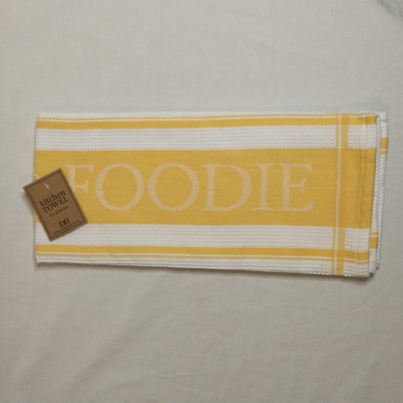 🍒 DII Foodie Yellow Kitchen Dishtowel - Picture 1 of 2
